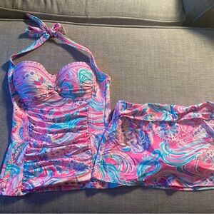 Lilli Pulitzer Tankini and Skirt Size 2 Never Worn